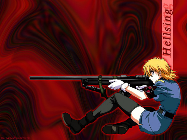 Обои картинки фото аниме, hellsing, виктория, серас