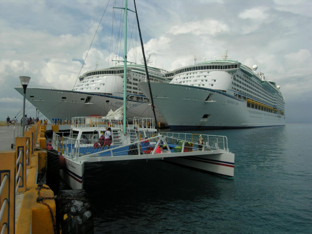 Обои картинки фото корабли, разные, вместе