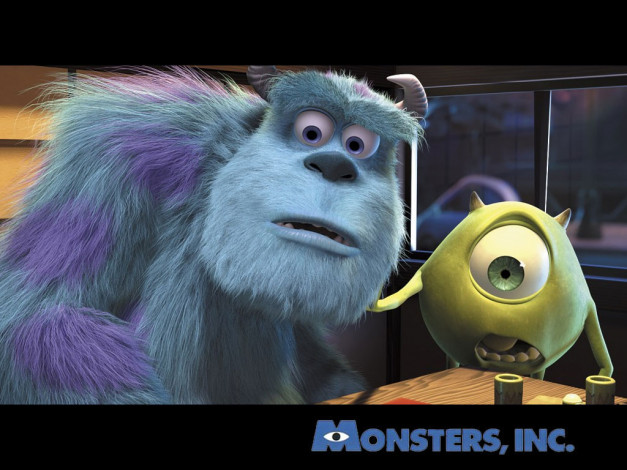 Обои картинки фото мультфильмы, monsters, inc