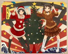 Картинка аниме merry chrismas winter