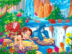 обоя мультфильмы, tarzan, ii