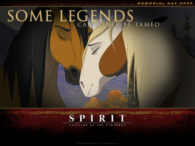 Обои картинки фото мультфильмы, spirit, stallion, of, the, cimarron