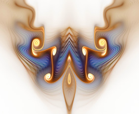 Картинка 3д графика fractal фракталы фрактал фон