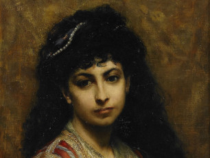 Картинка рисованные jules badin женщина девушка