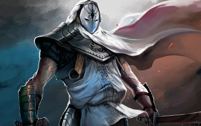 Обои картинки фото legend, of, the, five, rings, видео, игры, воин, оружие, доспехи