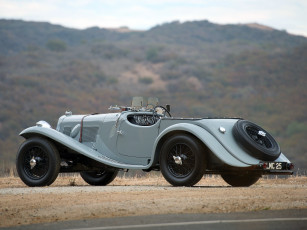 обоя автомобили, классика, aston-martin, 15-98-2-4, passenge, серый