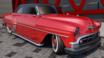 Картинка автомобили 3д 1953 chevrolet club coupe