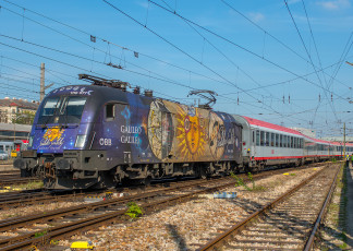 Картинка техника электрички железная дорога локомотив состав