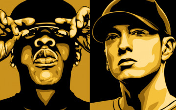 Картинка музыка eminem лица