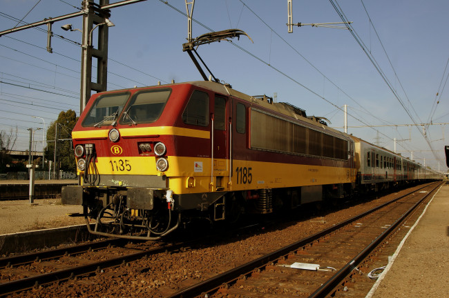 Обои картинки фото техника, электрички, железная, дорога, локомотив, состав