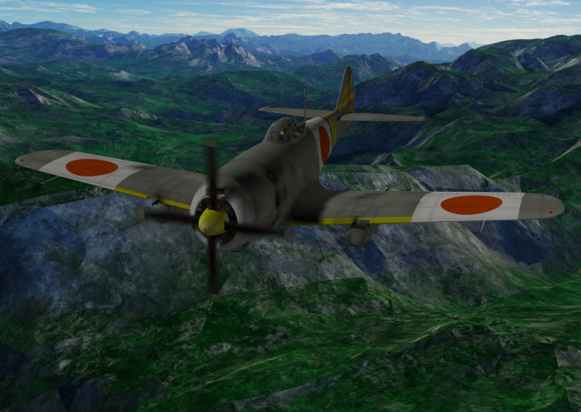 Обои картинки фото авиация, 3д, рисованые, v-graphic, самолет, полет