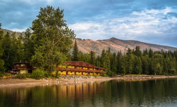 Картинка города -+пейзажи река лес