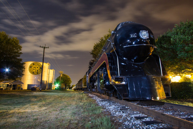 Обои картинки фото техника, паровозы, дорога, железная, паровоз, рельсы