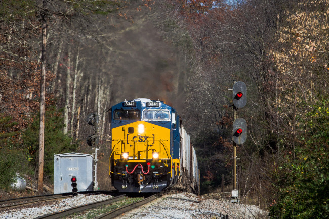Обои картинки фото техника, поезда, рельсы, локомотив, дорога, железная, состав