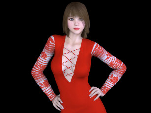 Картинка 3д+графика люди+ people фон взгляд девушка