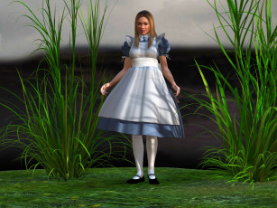 Картинка 3д+графика люди+ people взгляд фон девушка