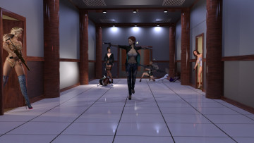 Картинка 3д+графика фантазия+ fantasy девушка взгляд фон