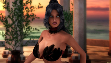 Картинка 3д+графика люди+ people фон взгляд девушка