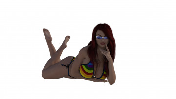 Картинка 3д+графика люди+ people фон взгляд девушка