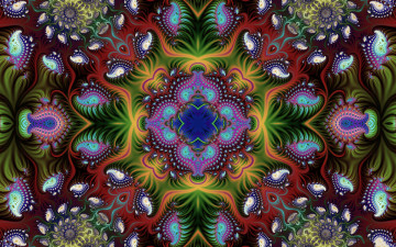 Картинка colorful 3д+графика фракталы+ fractal 3д графика текстура