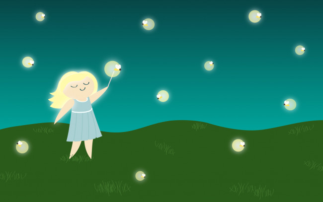 Обои картинки фото векторная графика, дети , children, фон, взгляд, девушка