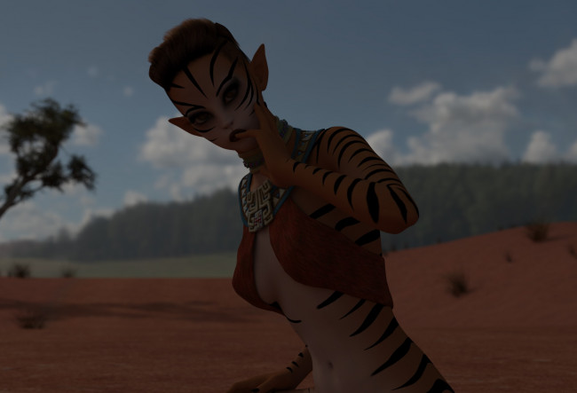 Обои картинки фото 3д графика, эльфы , elves, фон, эльфийка, взгляд