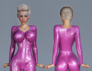 Картинка 3д+графика люди+ people фон взгляд девушка