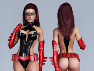 обоя 3д графика, люди , people, фон, взгляд, девушка