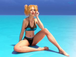 Картинка 3д+графика люди+ people фон взгляд девушка