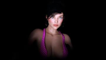 Картинка 3д+графика люди+ people фон взгляд девушка