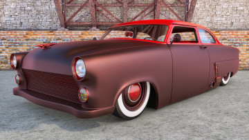 Картинка автомобили 3д ford 1952г