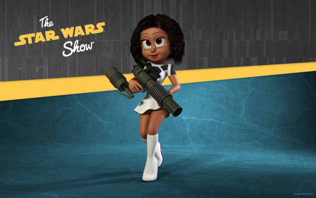 Обои картинки фото 3д графика, мультфильмы и в игры, девушка, фон, взгляд