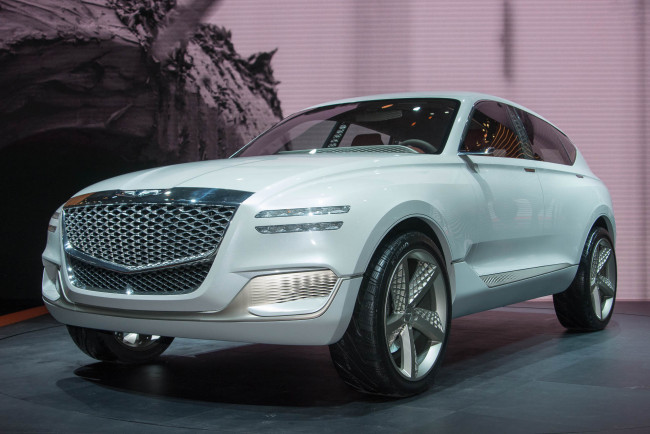 Обои картинки фото hyundai genesis gv80 fuel cell 2017, автомобили, hyundai, gv80, genesis, 2017, fuel, cell