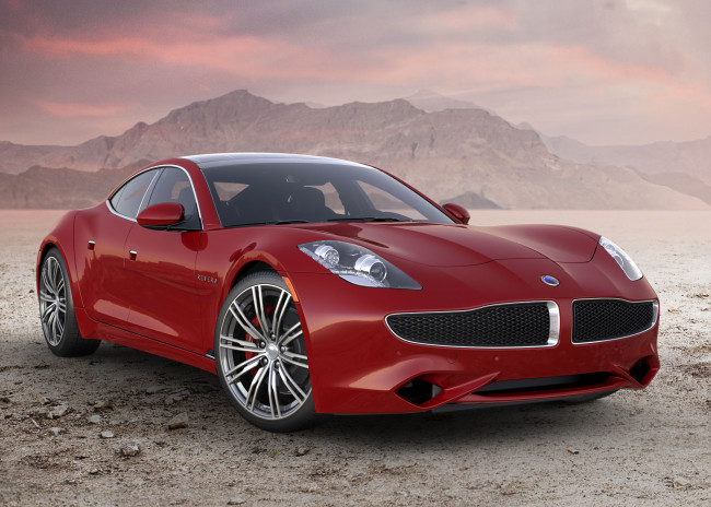Обои картинки фото fisker karma rivero 2017, автомобили, fisker, красный, karma, rivero, 2017