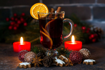 Картинка праздничные угощения глинтвейн