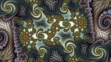 Картинка 3д+графика фракталы+ fractal фон узор цвет