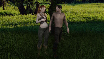 Картинка 3д+графика романтика+ romantics фон взгляд девушка