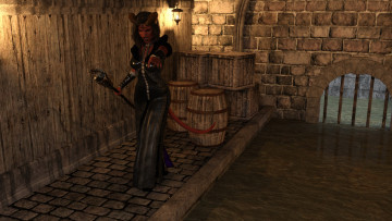 Картинка 3д+графика существа+ creatures девушка взгляд фон