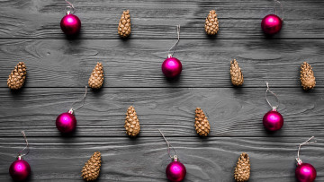 Картинка праздничные -+разное+ новый+год шарики шишки