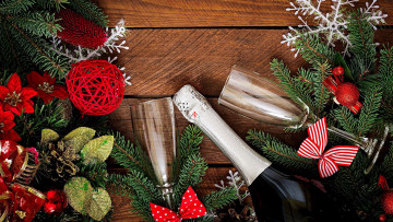 Картинка праздничные -+разное+ новый+год украшение бокалы подарок