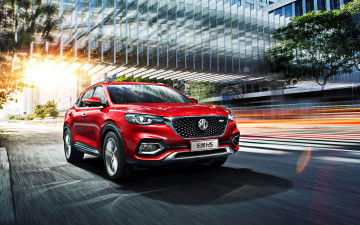 Картинка 2018+mg+hs автомобили mg улица hs китайские кроссовер красный