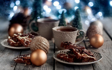 Картинка праздничные угощения печенье чай