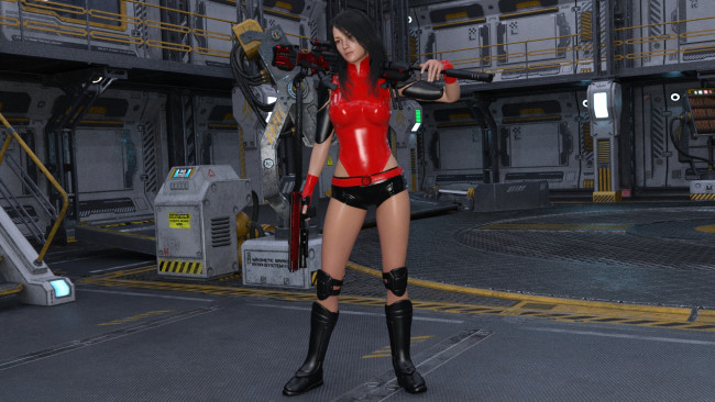 Обои картинки фото 3д графика, фантазия , fantasy, девушка, взгляд, фон