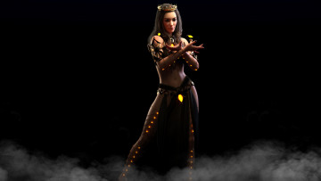 Картинка 3д+графика фантазия+ fantasy девушка фон магия