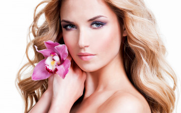 Картинка девушки -+лица +портреты блондинка портрет орхидея