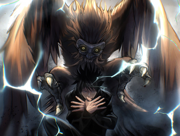 Обои картинки фото аниме, jujutsu kaisen, магическая, битва