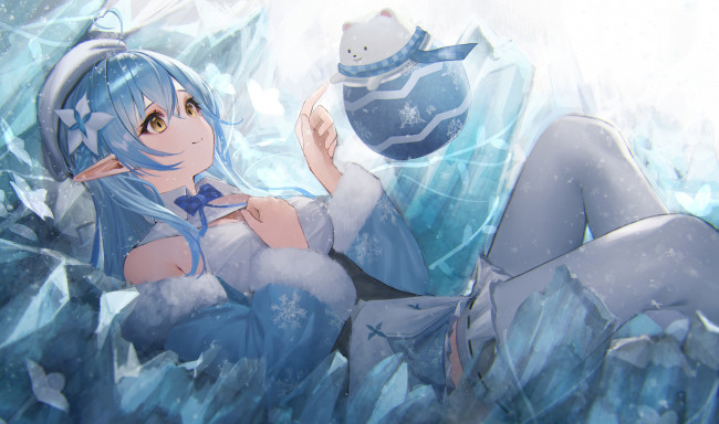 Обои картинки фото аниме, virtual youtuber, виртуальный, ютубер