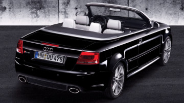 Картинка audi+rs4 автомобили audi ауди черная кабриолет