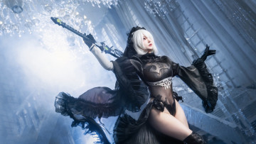 Картинка девушки -+креатив +косплей automata nier