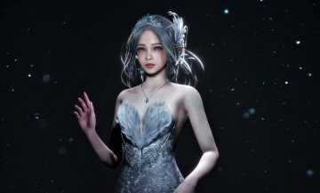 Картинка фэнтези _ghost+blade+ +призрачный+клинок девушка эльфийка